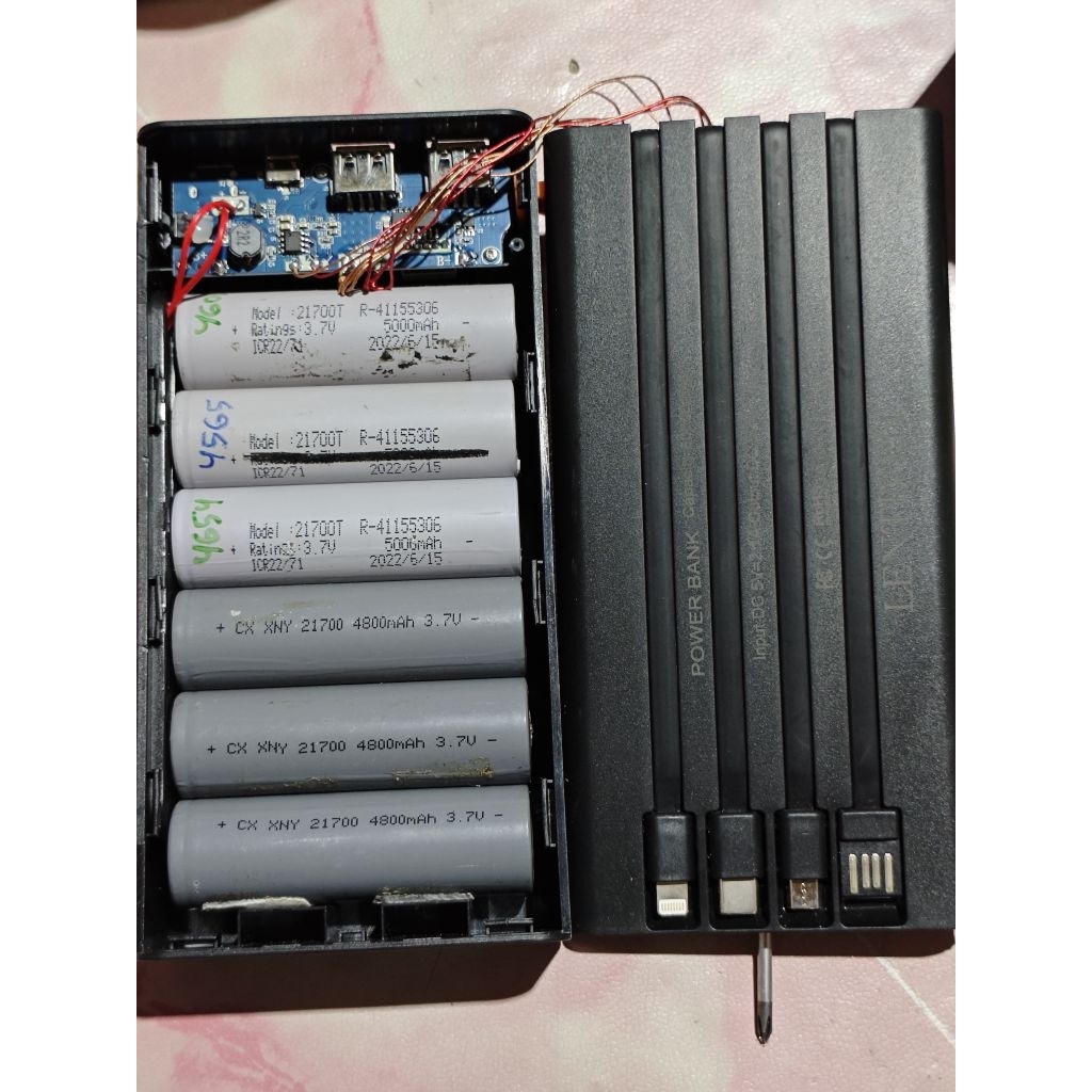 CASING+MODUL POWERBANK LAMPU EMERGENCY 60.000MAH