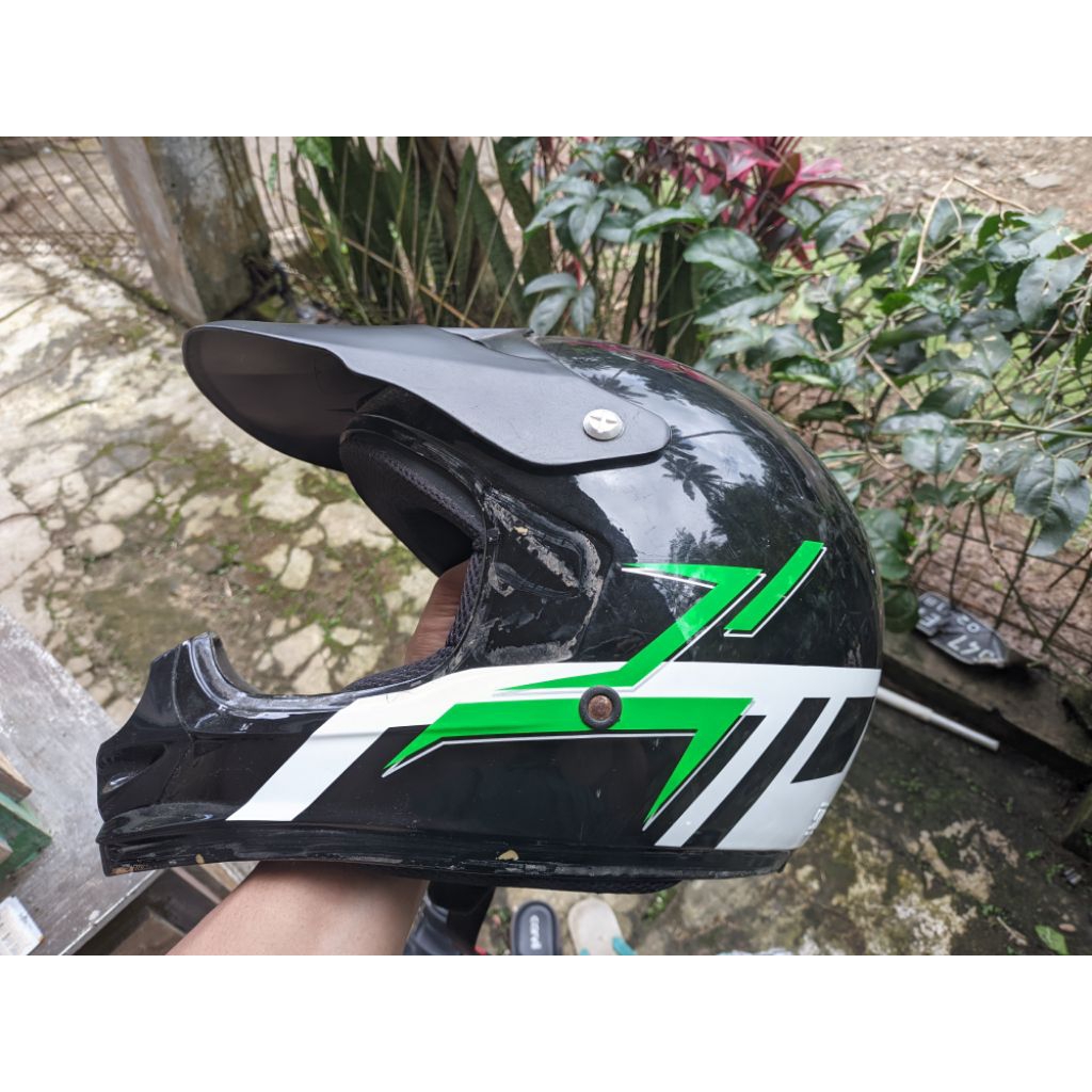 Helm Motor KLX copotan helem klx trail helem copotan pabrik helem crf helem trabas Half Face Duke Do