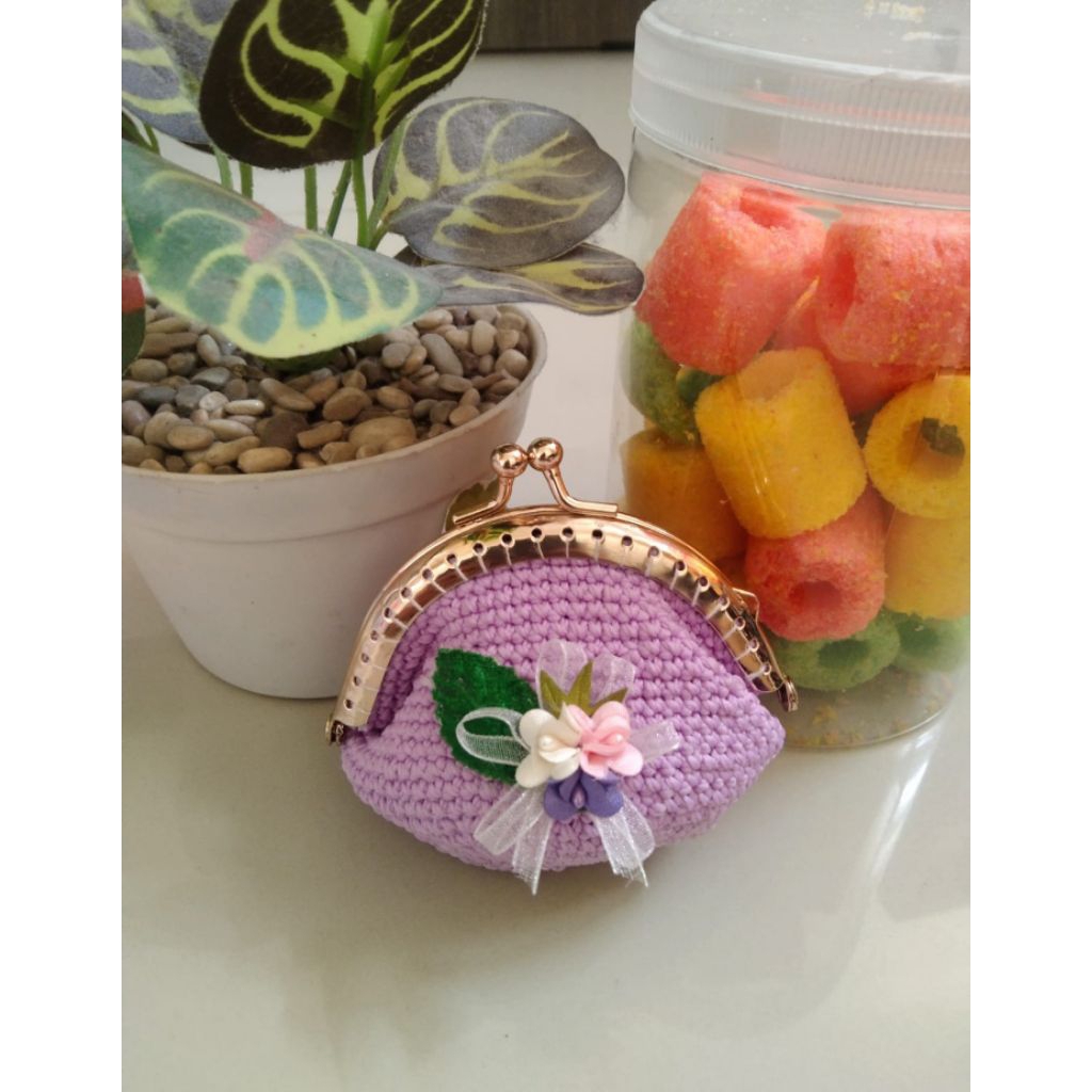 Dompet Rajut Koin Behel Mini