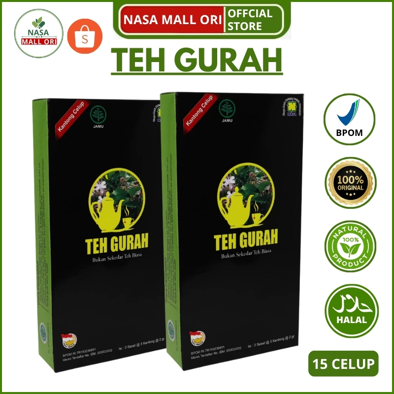Teh Gurah NASA Teh Herbal Sinusitis & Batuk Bantu Keluarkan Lendir Atasi Dahak