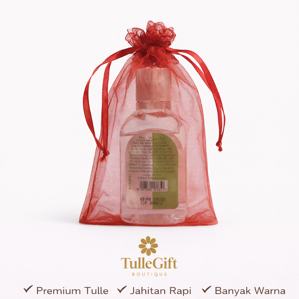 Kantong Souvenir Serut - 9x13 cm - Kantong Tile Parfum 30 ml
