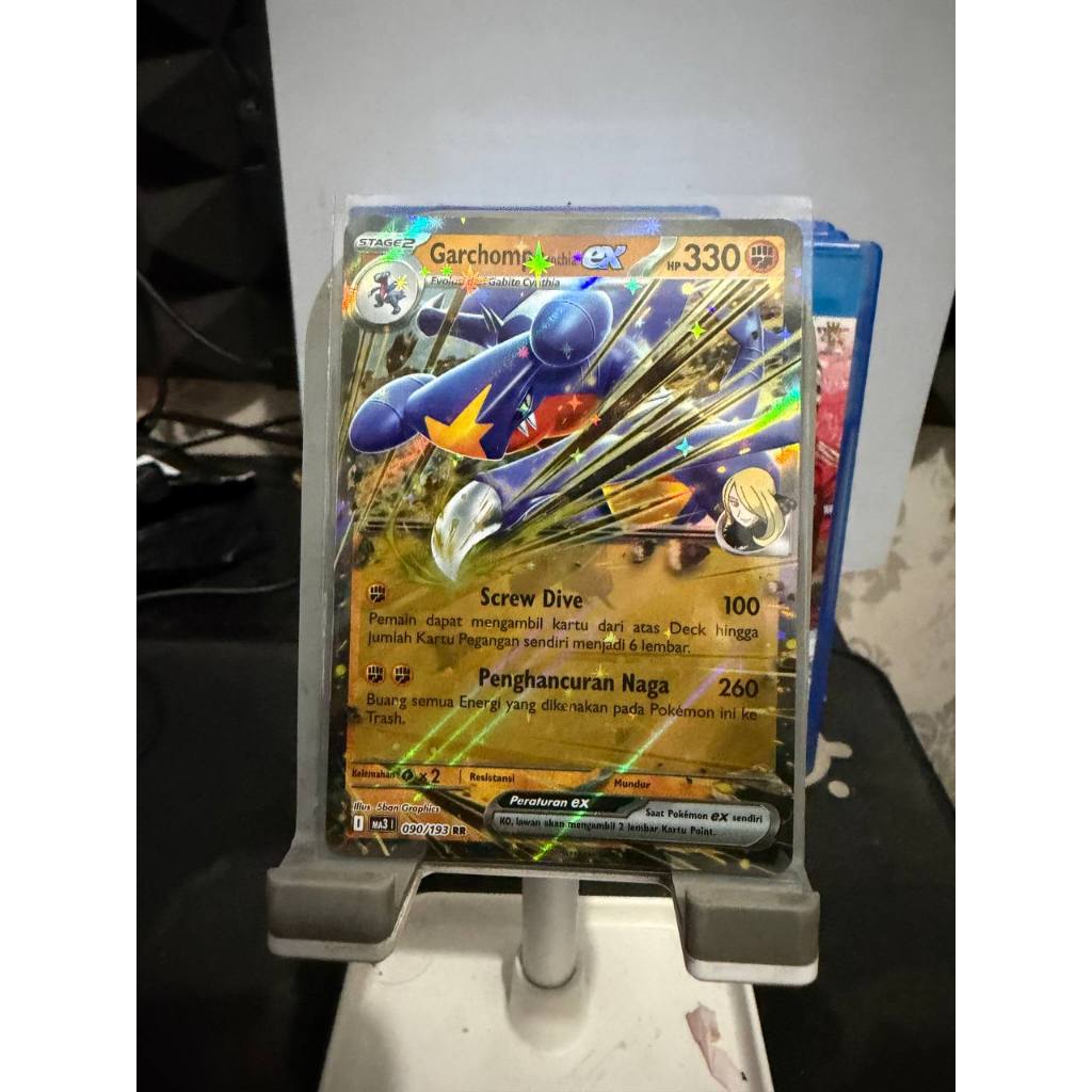 GARCHOMP CYNTHIA EX RR MEGA IMPIAN