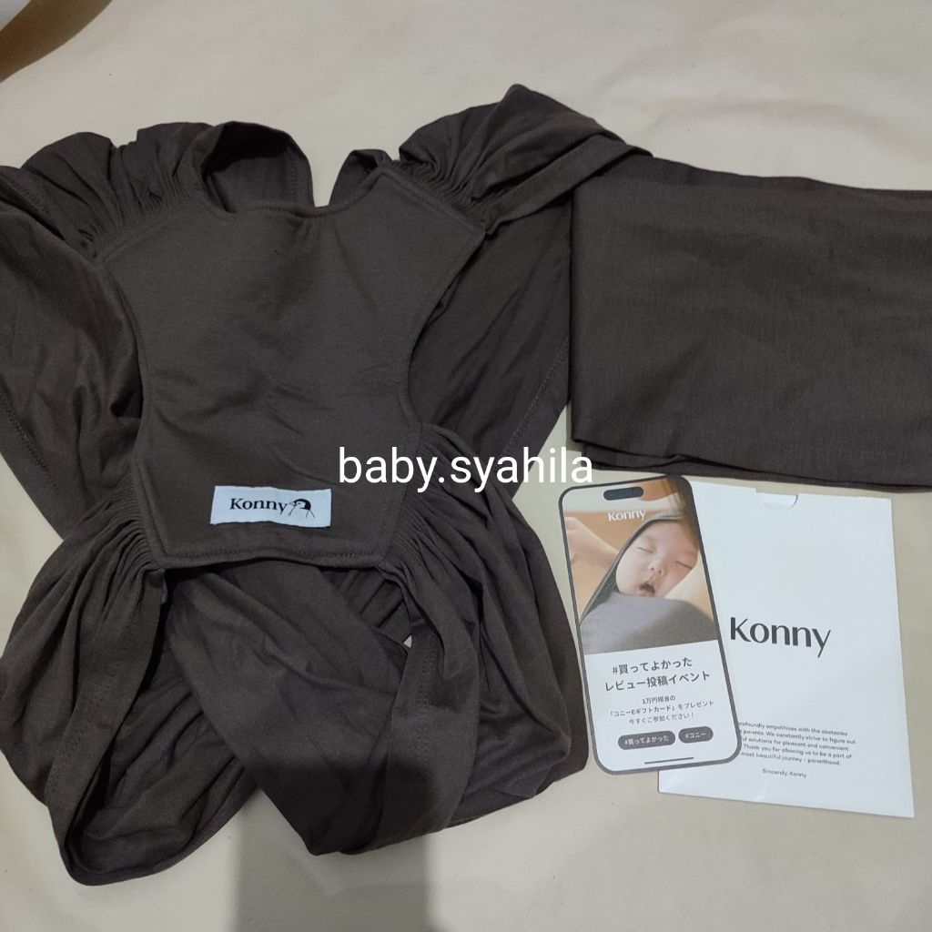 Gendongan Konny Baby Wrap XS - Brown