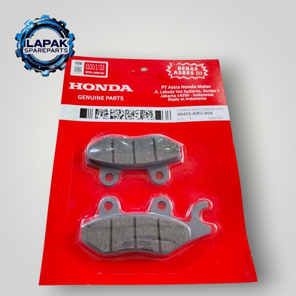 Kampas Rem Cakram Dispad Depan Supra x Lama Smash Honda KR3 ( Grade A )