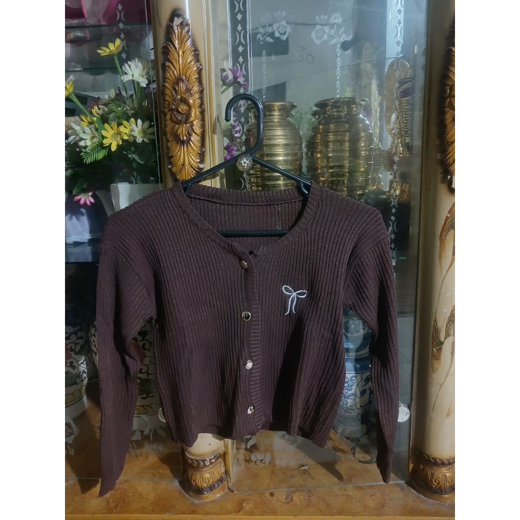 cardigan baru, ready warna mahogany, maroon, cream, mocca