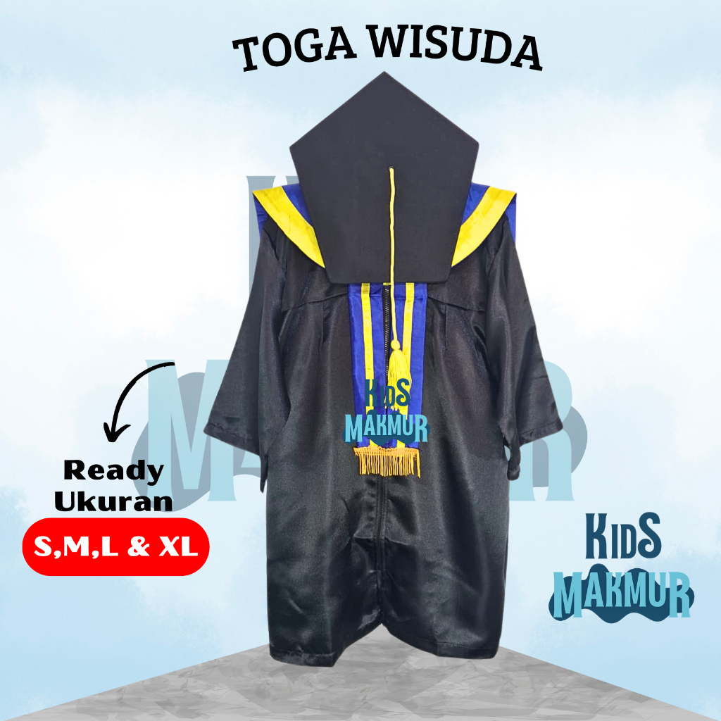 Baju Wisuda Anak TK Paud 1 set Lengkap Toga Wisuda Anak Komplit
