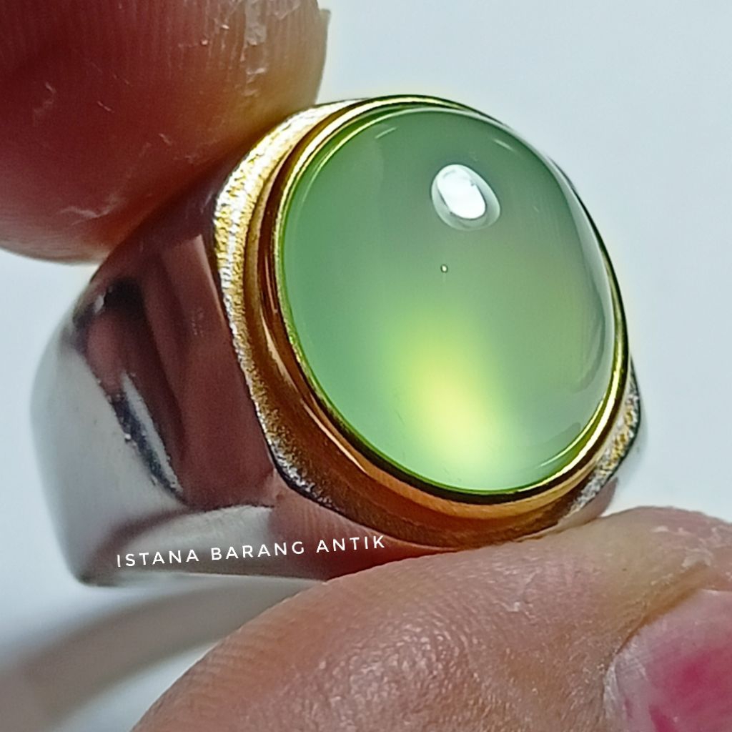 natural batu akik anggur hijau kristal 100%asli batu alam