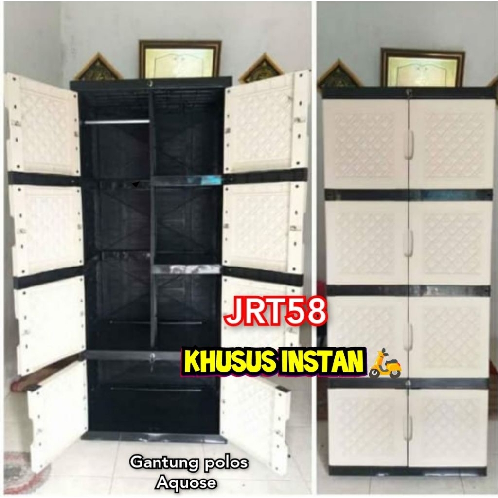 LEMARI PLASTIK JUMBO GANTUNG AQUOSE DAN MAGICSTAR  UKURAN 50X70X170CM