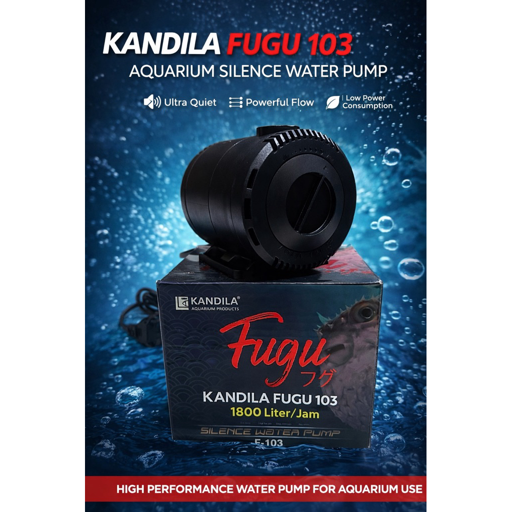 Pompa aquarium kolam Kandila Fugu 103 Pompa 1800 Lph