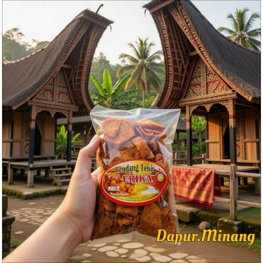 Rendang Telur 200g - Makanan Kering, Tanpa Bahan Pengawet, 100% Halal