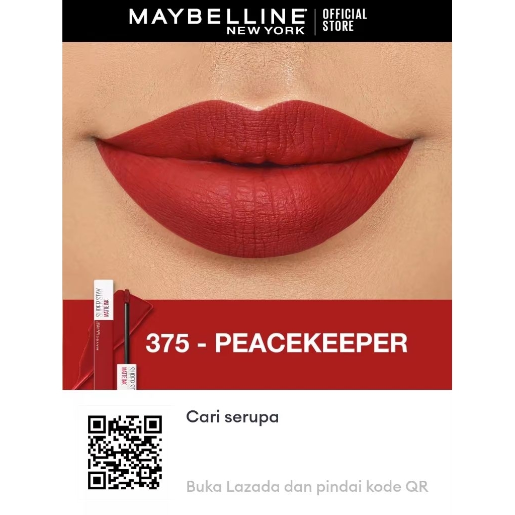 [Original] [375 Peacekeeper] Maybelline Superstay Matte Ink Lip Cream