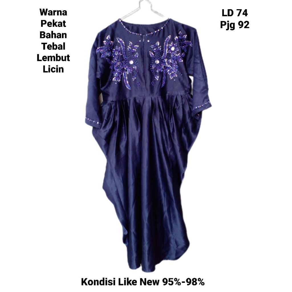 Gaun dress hem anak/remaja preloved like new mulus