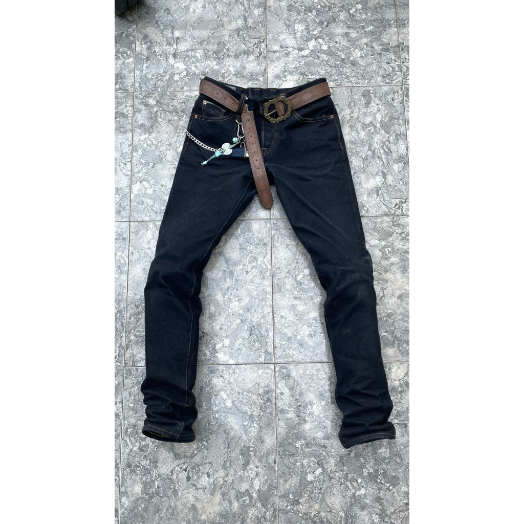 Sage denim Earthbound 23 oz brown core