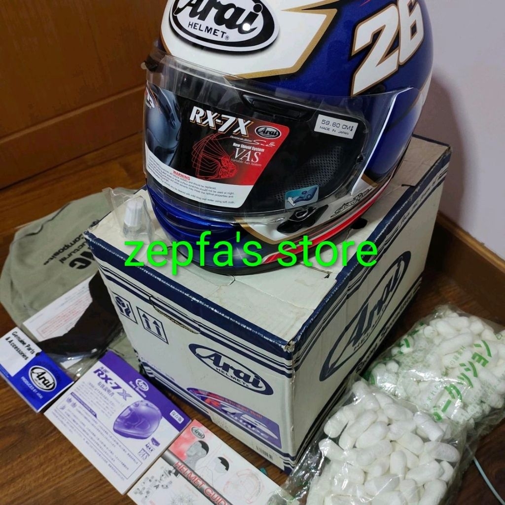 Arai RX7X Pedrosa little samurai