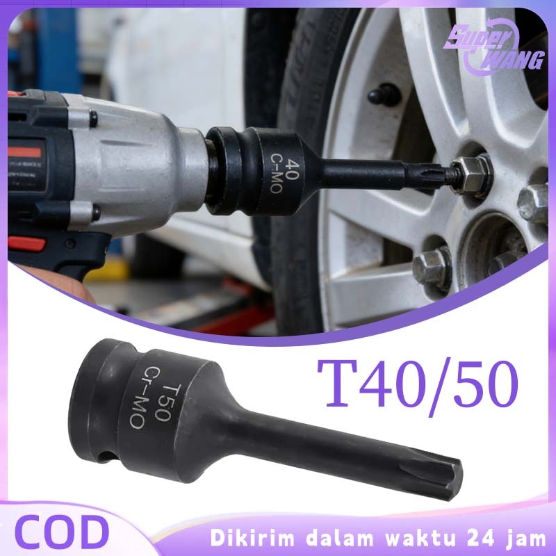Mata Kunci Shock Bintang T40 T50 Kunci Mata Shock Impact 1/2 Inch Mata Shock Bintang T40 Star Bit So