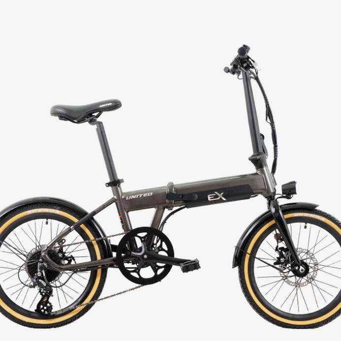 United Sepeda Lipat Listrik FoldingE-CTB AL20-8 SP E-BIKE U EX 20