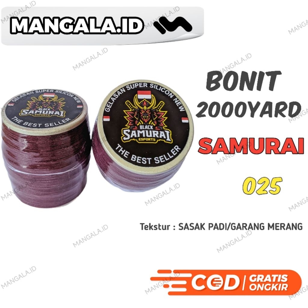 Gelasan Samurai Super Silicon 022 - Gelasan Layang-Layang Aduan Panjang 2000 Yard Original