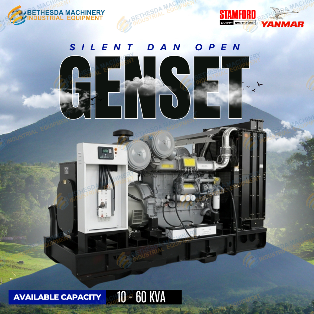 Genset 15 KVA Yanmar Silent Alternator Stamford
