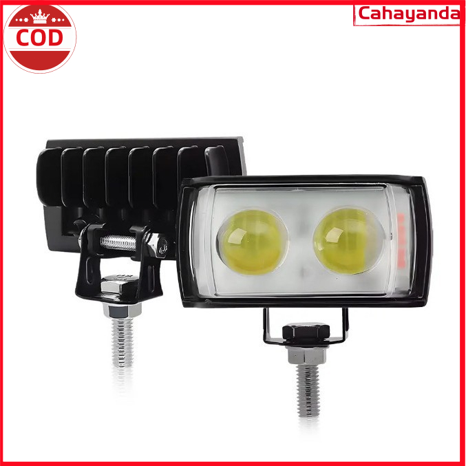 Tembak Lampu Lampu LED Mobil 2 mata Persegi Panjang