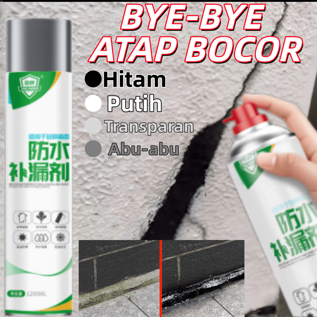 1200ml PENAMBAL BOCOR ATAP SEMPROT aqua spray anti bocor waterproof cat tembok anti air waterproof p