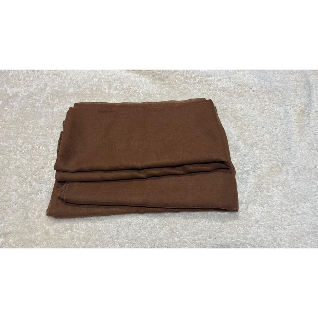 Jilbab Paris Jadul Old Segiempat Premium Warna Milo