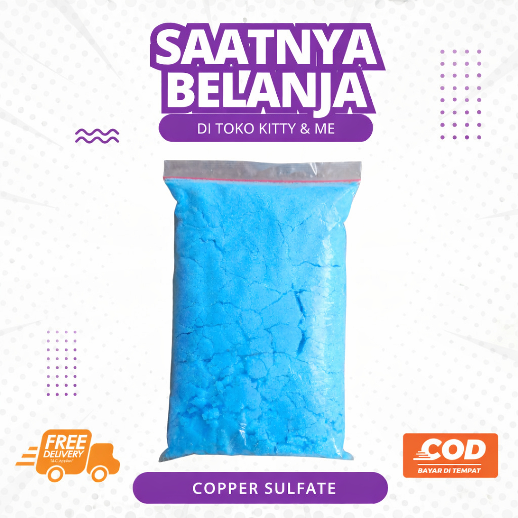 TERUSI COPPER SULFATE 1 KG DAN 500 GRAM - Tembaga Sulfat untuk Sapi PMK