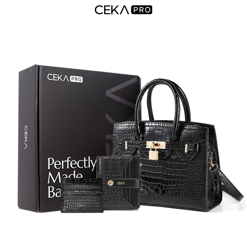[FREE BOX] CEKA PRO Tas Wanita Niki Gift Set Tas Selempang Wanita Slingbag Wanita Gift Set 3 In 1