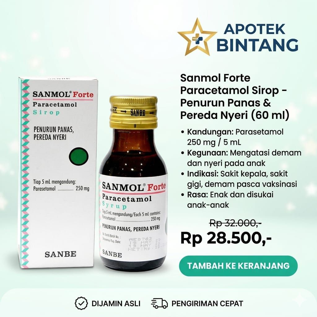 sanmol sirup turun panas anak
