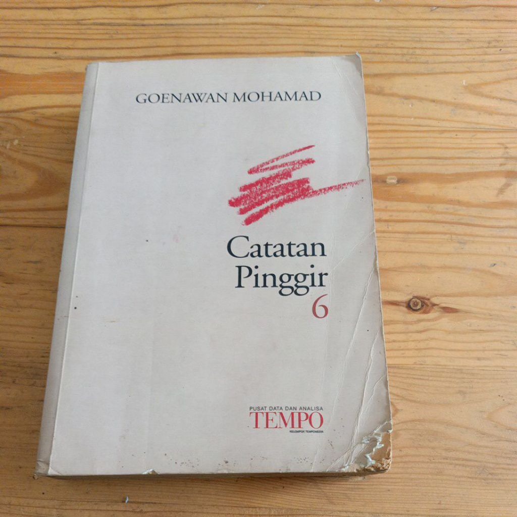 buku CATATAN PINGGIR 5 DAN 6 ,karya  GOENAWAN MUHAMAD VARIASI