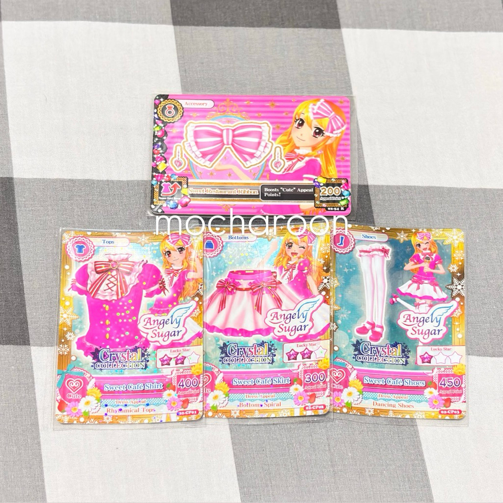 Aikatsu Cards Kartu Aikatsu Set Campaign Crystal Collection Ichigo Angely Sugar (BACA DESKRIPSI)