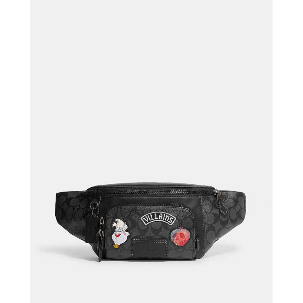 COC Disney X Coach Track Belt - Charcoal