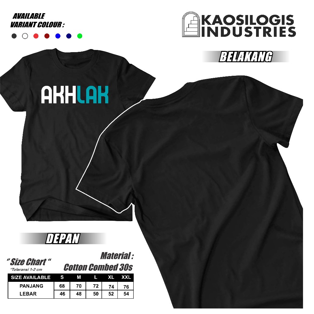 Kaos BUMN AKHLAK Akhlak merchandise bumn - Kaosilogis