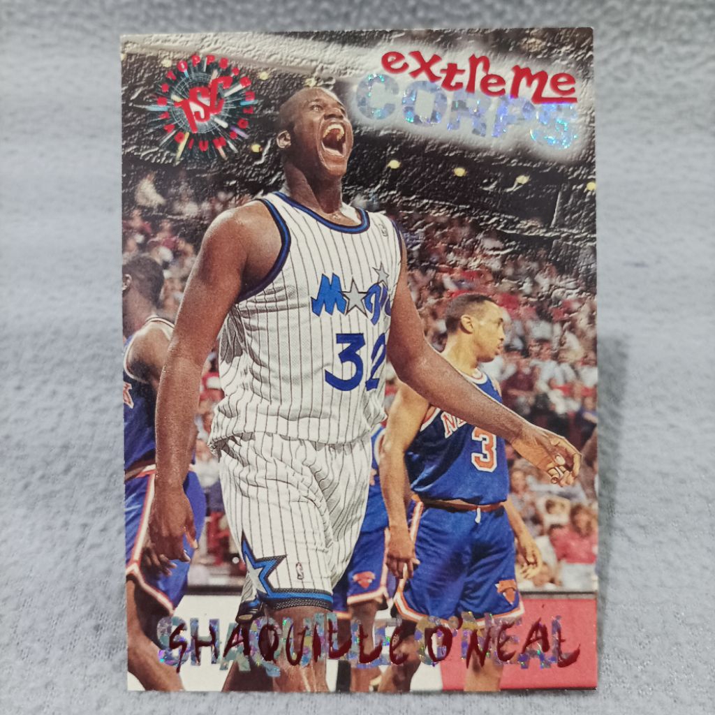 Topps stadium club 1995 extreme corps shaquille o'neal