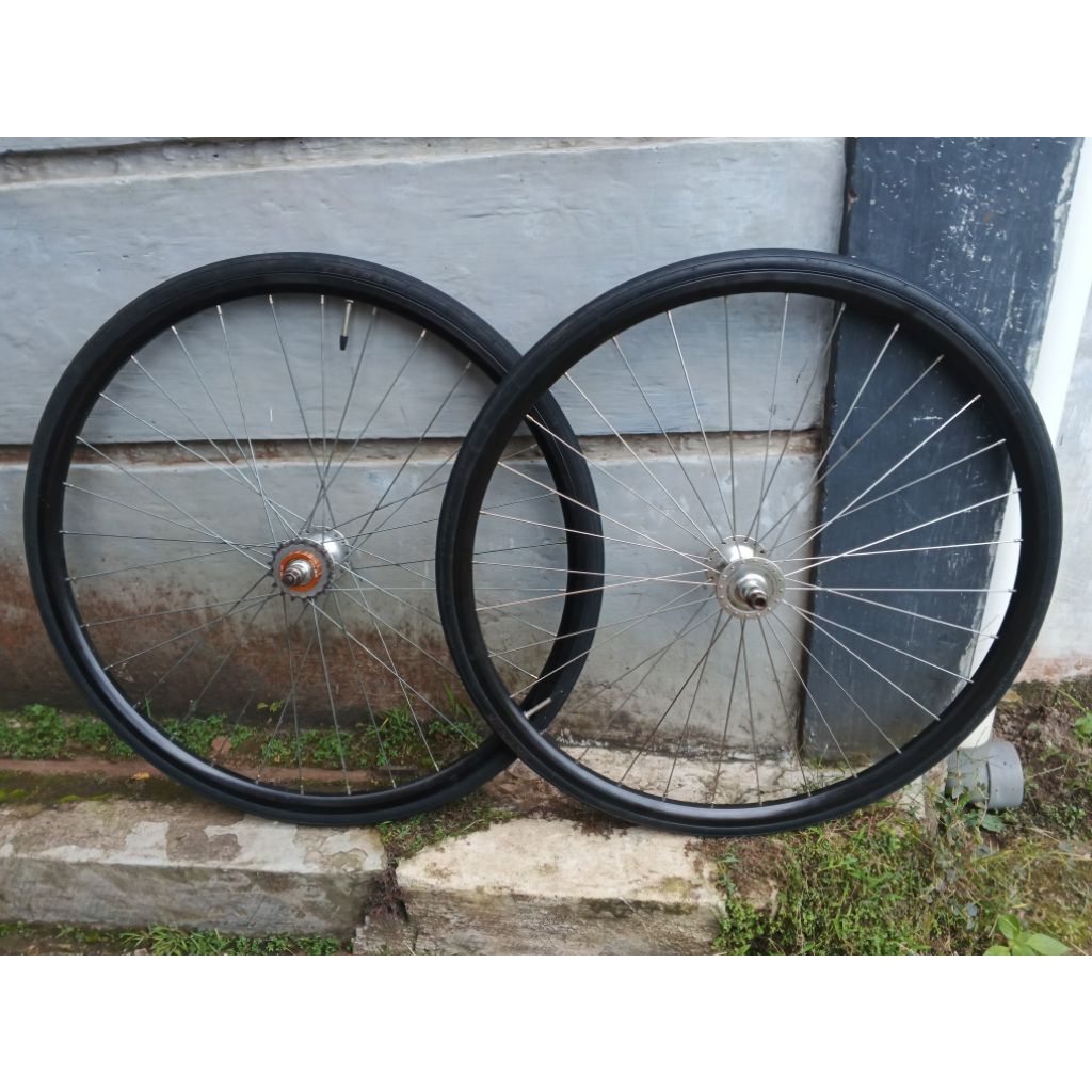 Wheelset Fixie Doltrap 700c Rims Araya DH21 dan Hub Mecca Pro Series Track 32 hole second
