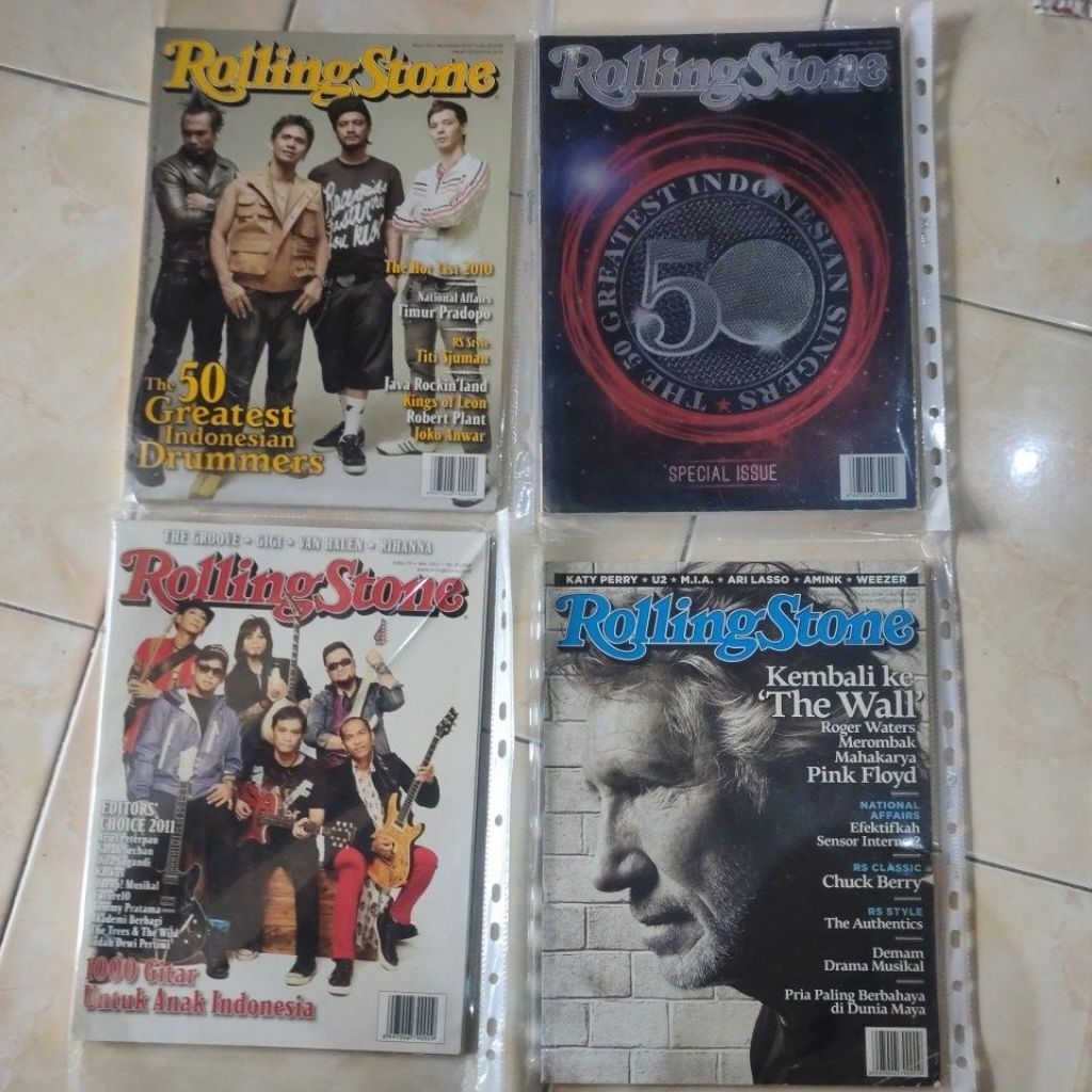 MAJALAH ROLLING STONS VARIASI COVER HALAMAN DAN TAHUN