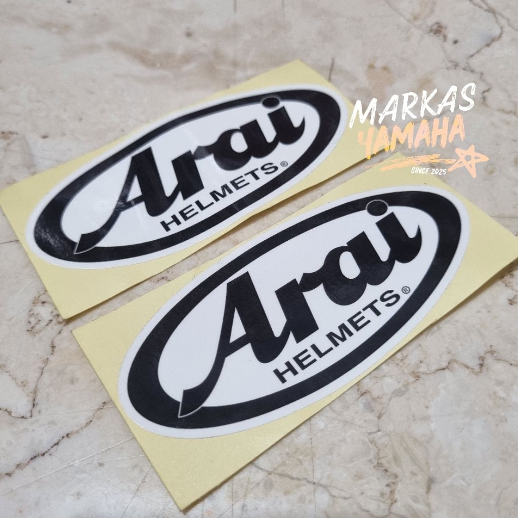 Sticker helm arai stiker arai stiker helm arai set 2 pcs stiker helmet arai sticker helm arai