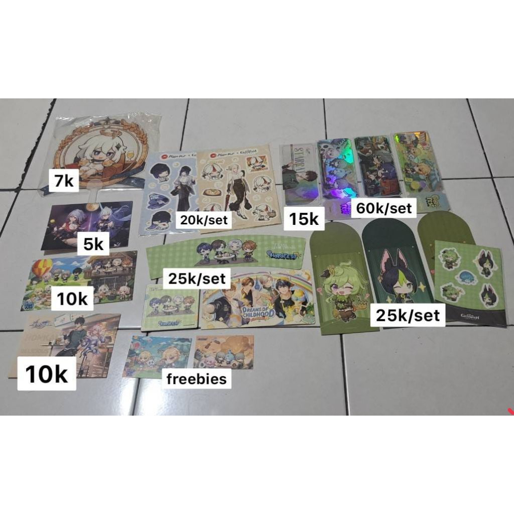 Hoyofest Merch genshin impact, honkai star rail, tears of themis 2023 2024