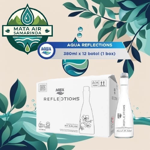 AQUA REFLECTIONS BOTOL KACA 12 x 380 ML