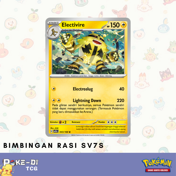 Electivire sv7s | 043/166 C - Pokemon TCG Indonesia