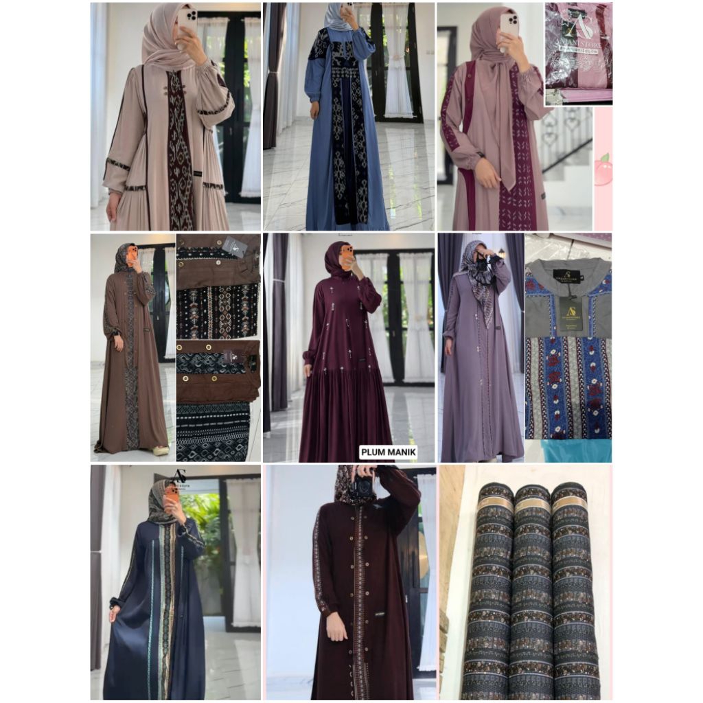 (((READY)))NEW DRESS SET HIJAB ORIGINAL ANJANI STORE/COUPLE DRESS ANJANI STOR TERBARU