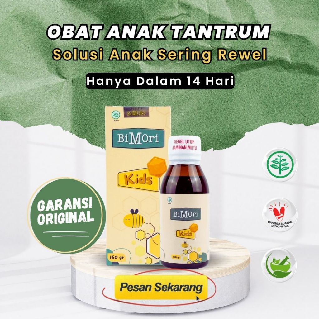 Bimori Kids Obat Tantrum Multivitamin Anak Terlambat Bicara Nutirisi Otak Autisme Vitamin Dha