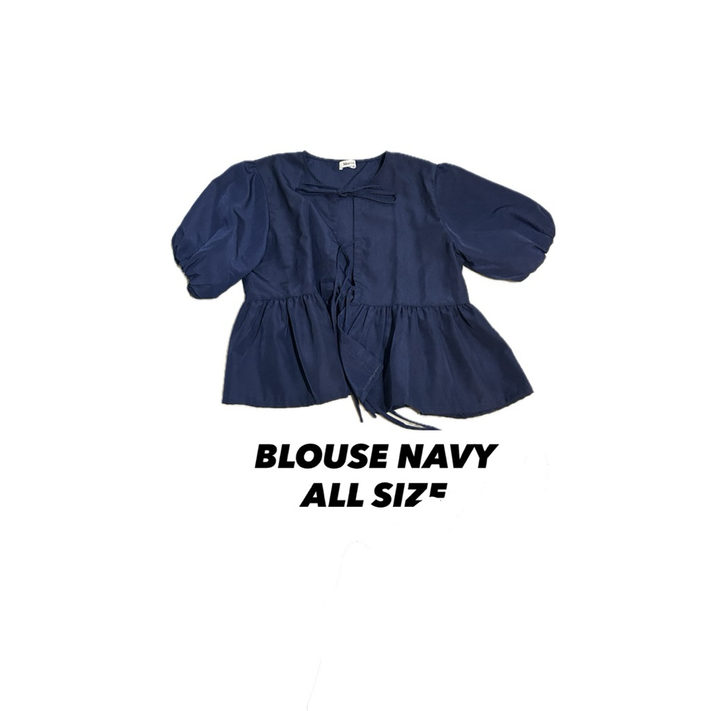 preloved blouse navy