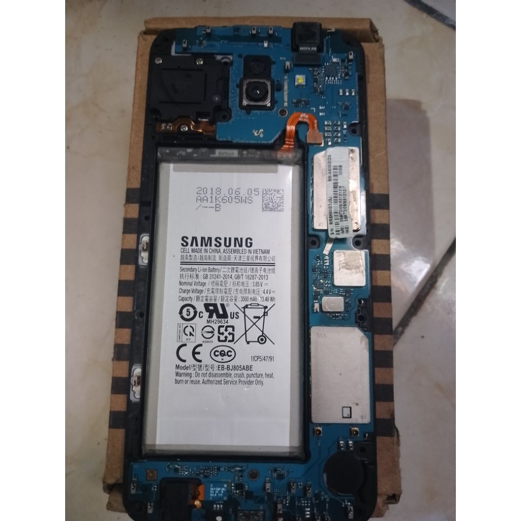 mesin Samsung galaxy A6 plus minus lcd mesin normal