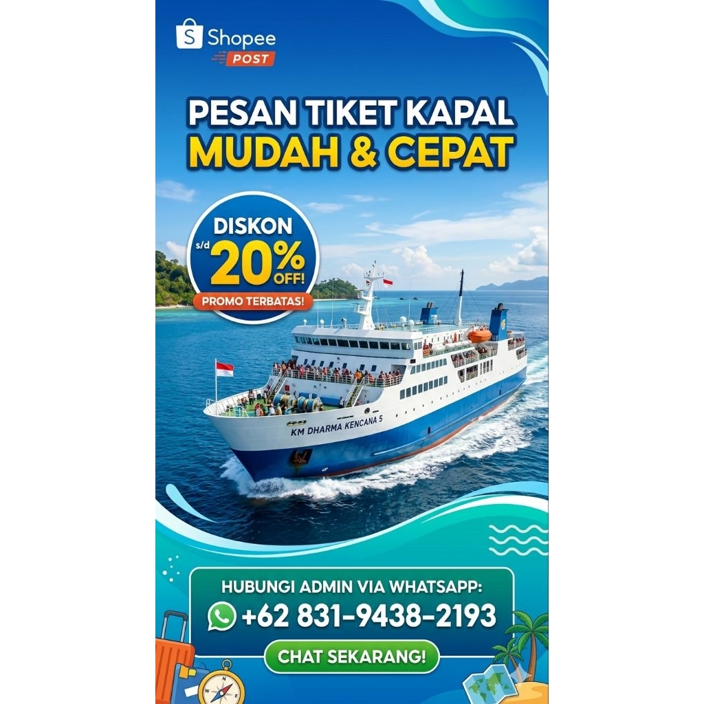 TIKET KAPAL KM DHARMA KENCANA 5: MUDAH, CEPAT, & HEMAT