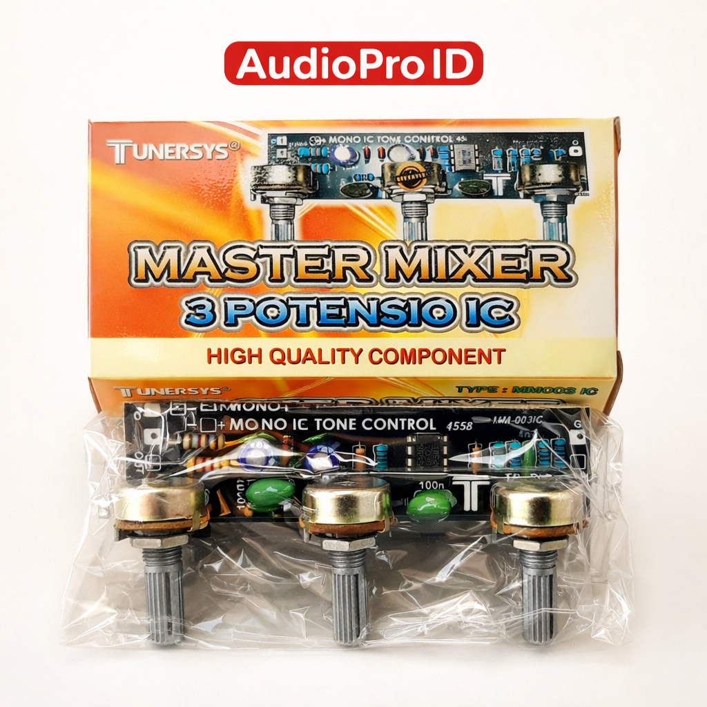 Kit Tone Control Master Mixer 3 Potensio Mono Berkualitas Jernih