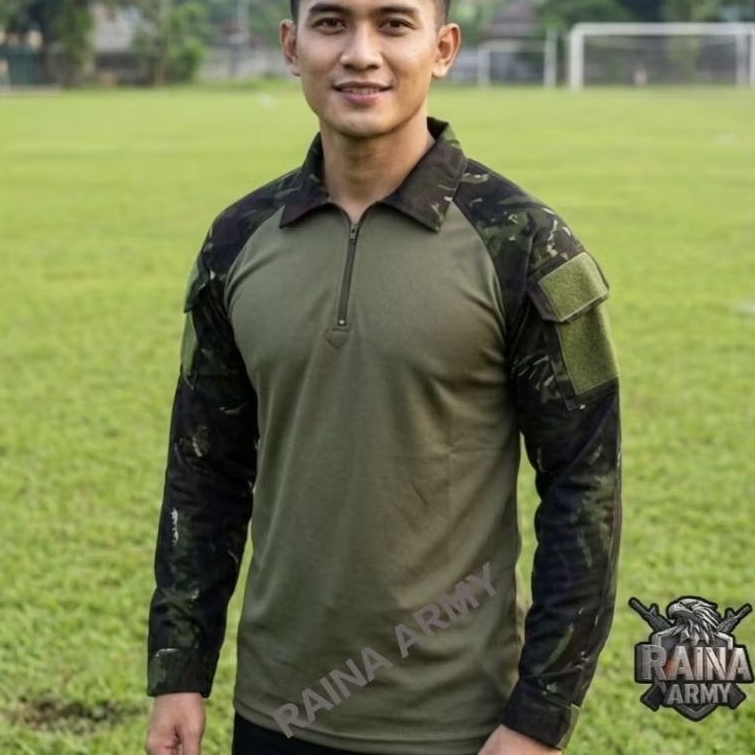 kaos bdu kaos tactical bdu dryfit t-shirt kamuflase pria loreng habema