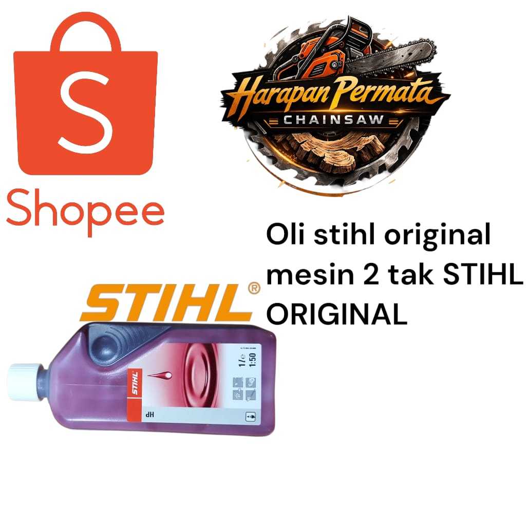 OLI STIHL ORIGINAL MESIN 2 TAK STIHL ORIGINAL