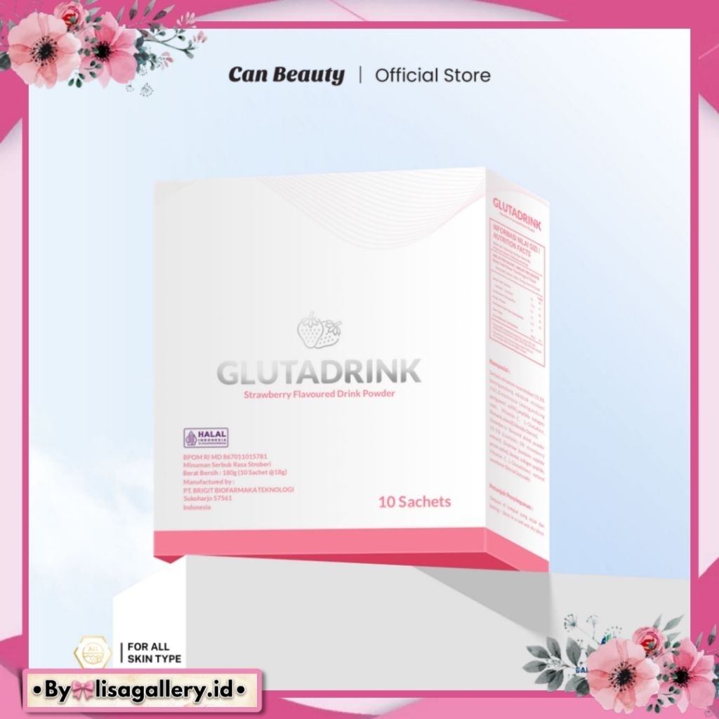 CAN BEAUTY Kolagen Glutadrink - Collagen Drink With Extract Strawberry