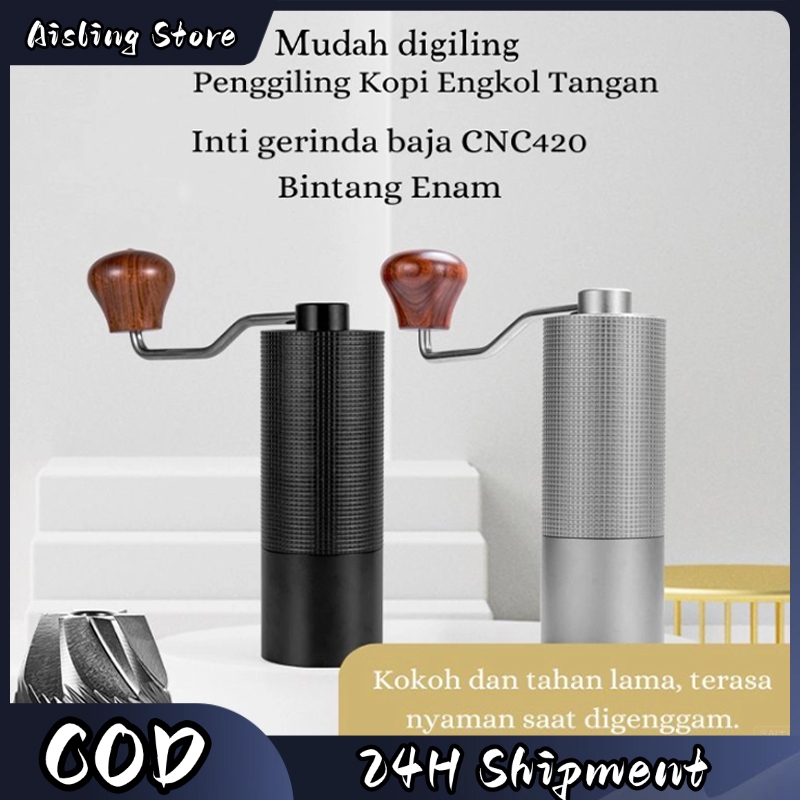 Handy Penggiling Kopi Manual Mesin Kopi Manual Inti Baja Mesin Kopi Penggiling Penyesuaian Eksternal