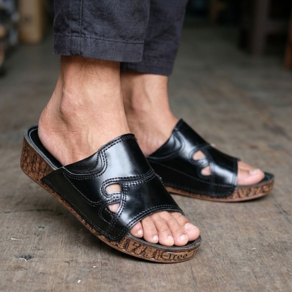 Sandal Kulit Pria Indian 438 Ori